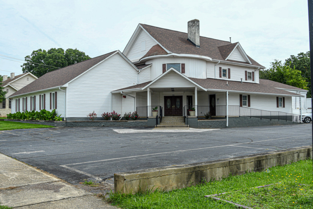 Exterior photo of McCain Funeral Home building